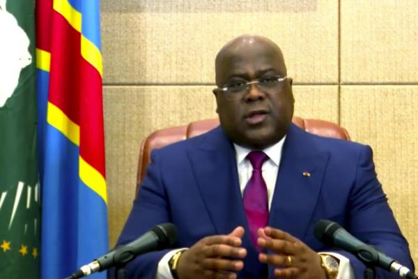 <p>In this image made from UNTV video, Felix Tshisekedi, President of Congo, speaks in a pre-recorded message which was played during the U.N. General Assembly’s special session to discuss the response to COVID-19 and the best path to recovery from 